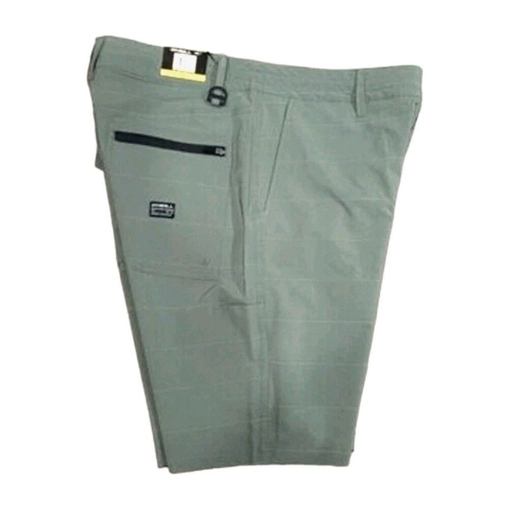 O'Neill Men's Crossover Hybrid Shorts Stretch Fabric Cargo Pocket Green Size 34 - Picture 8 of 9